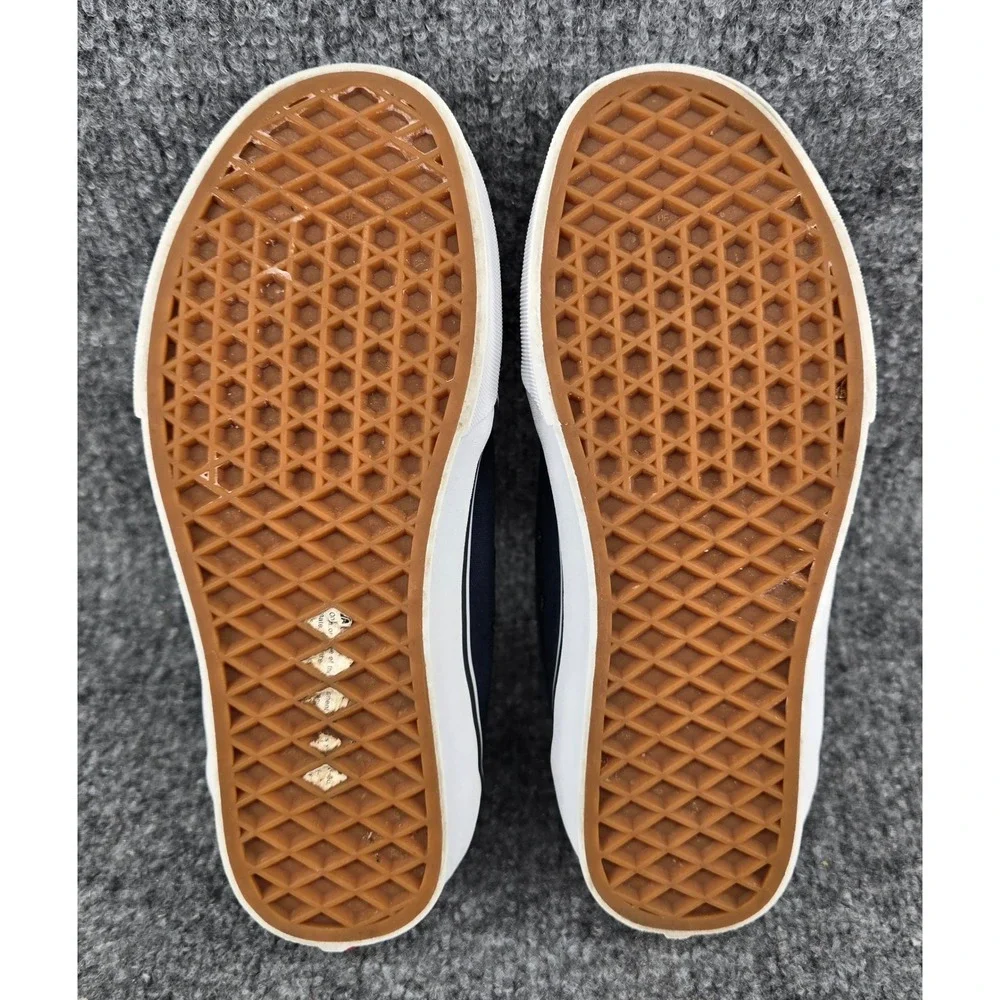 Vans Skate Chukka Low Pro Sneakers Kids Sz 3.5 Navy Suede Canvas Shoes School